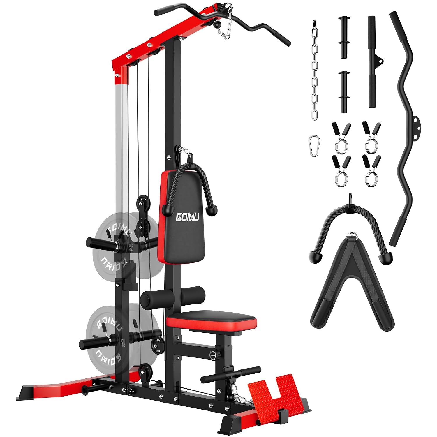 Pulley Home Gym - Mesin Kabel LAT Pulldown & Row