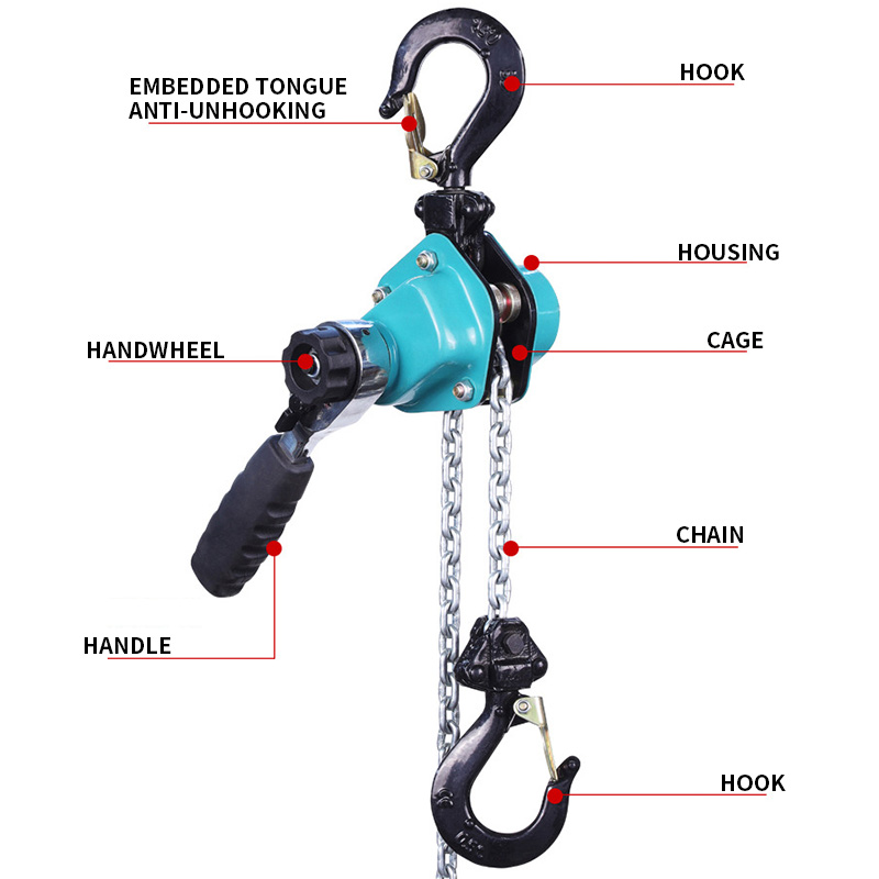 Pull Up Bar Tower - Blok Rantai Hoist Tuas Mini 250KG