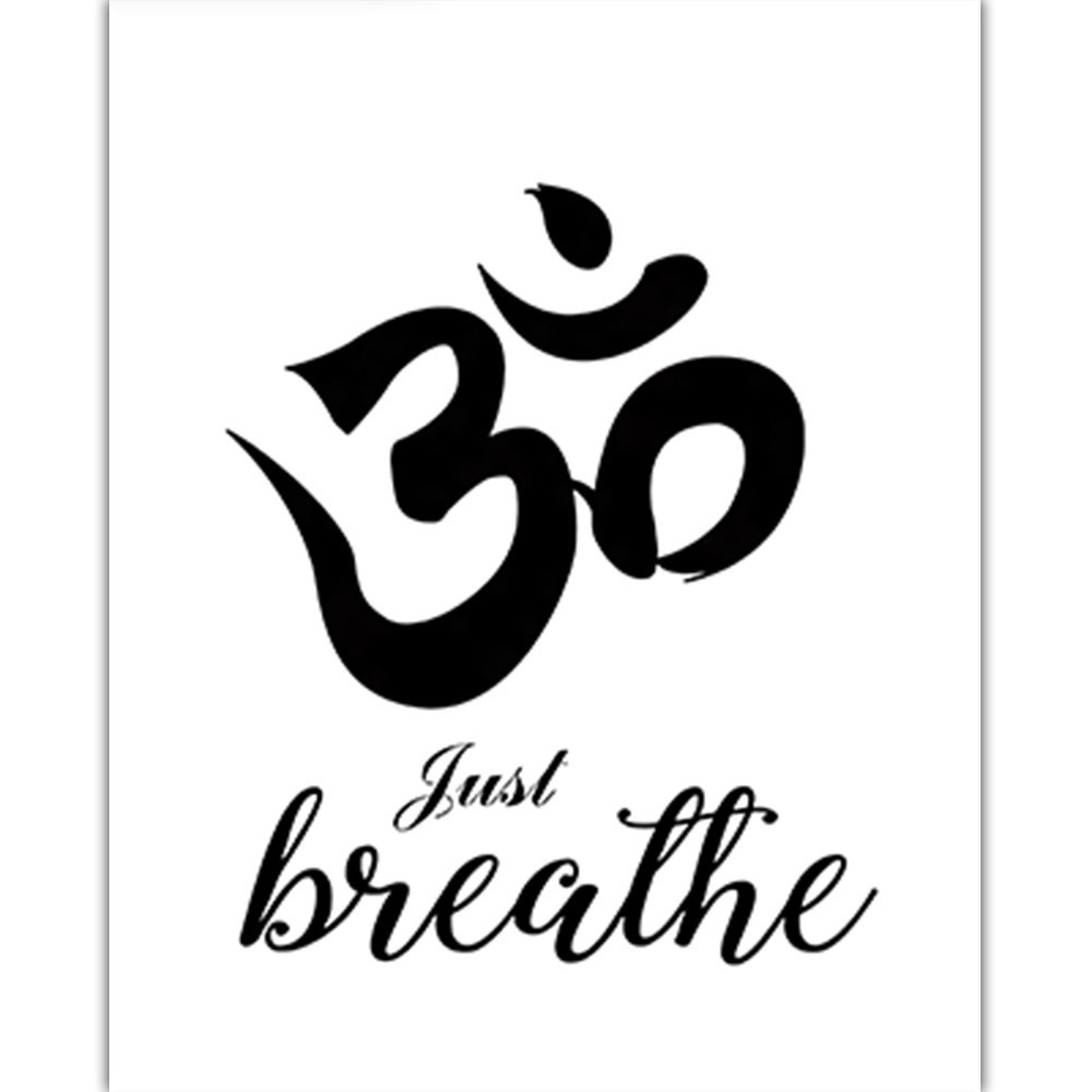 Home Gym York - Poster Lukisan Kanvas Seni Yoga Tangan