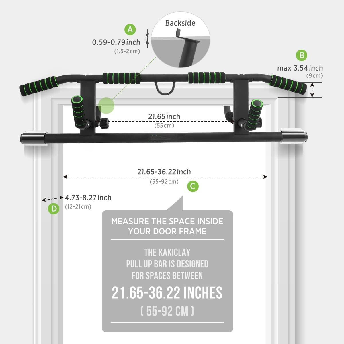 Chin Up Doorframe - Bar Pull Up Wellshow Sport untuk