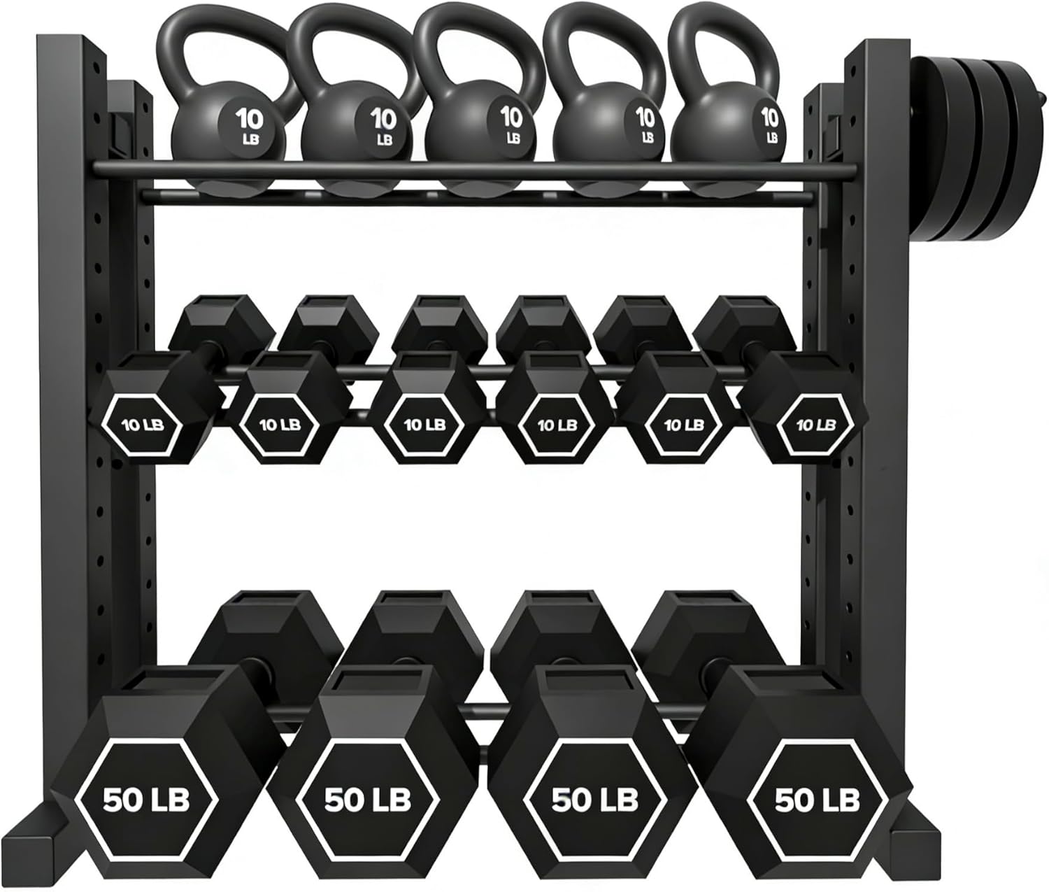 Home Gym Training - Rak Dumbbell 3 Tingkat untuk Penyimpanan