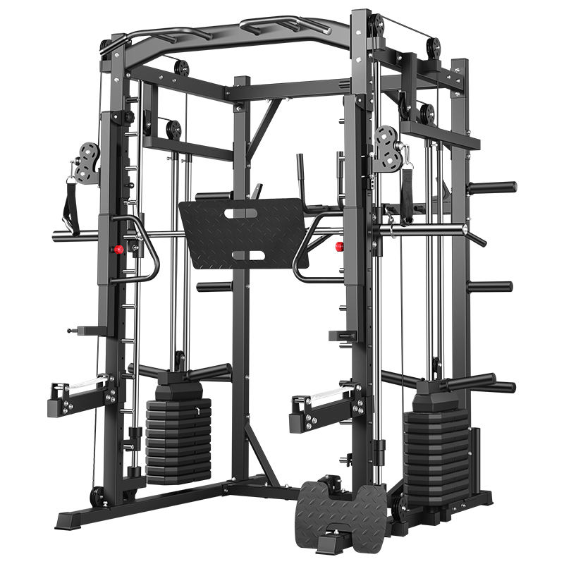 Home Gym Half Rack - Rak Latihan Smith Machine Komprehensif Profesional