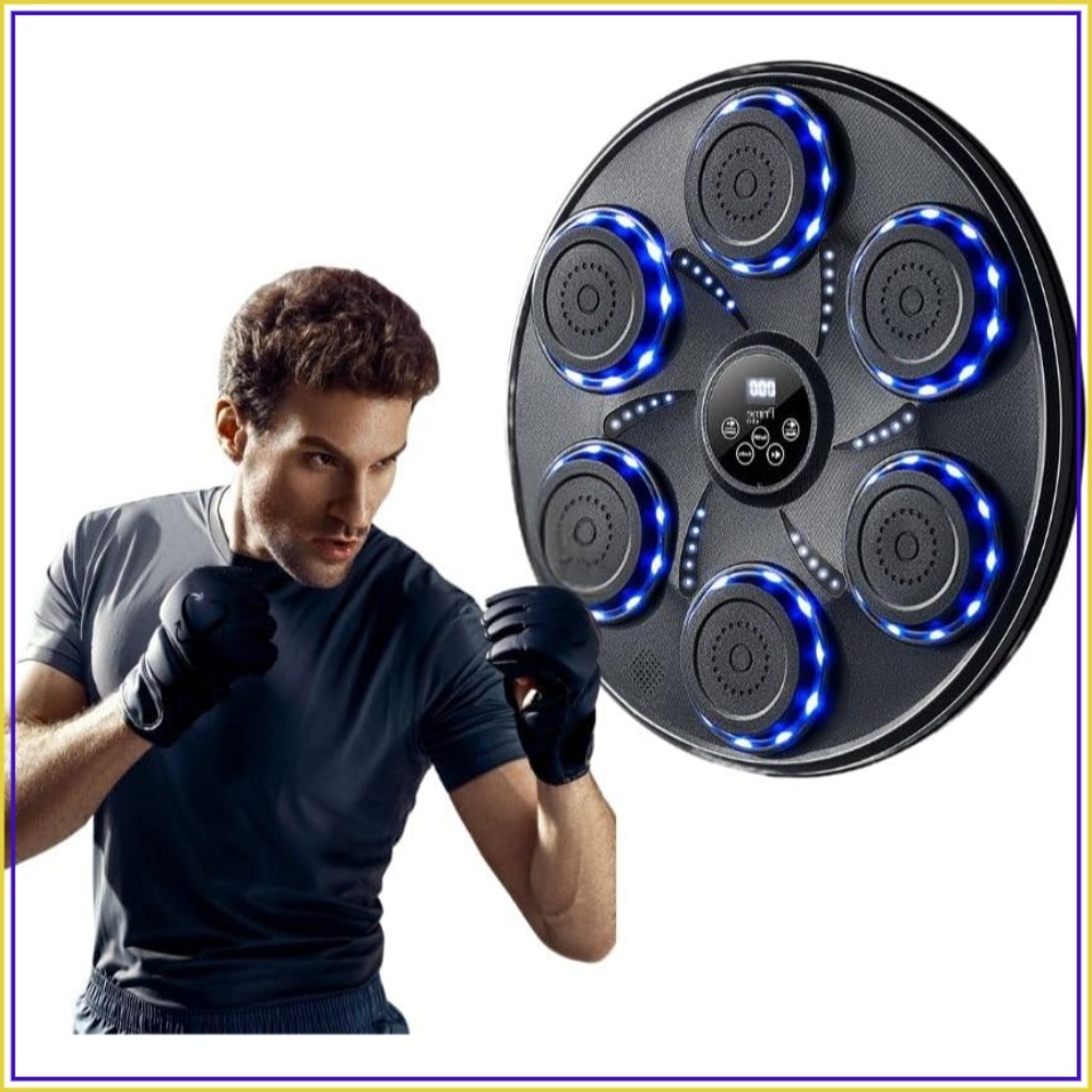 Home Gym Machine - Mesin Tinju Musik Pintar dengan Sarung