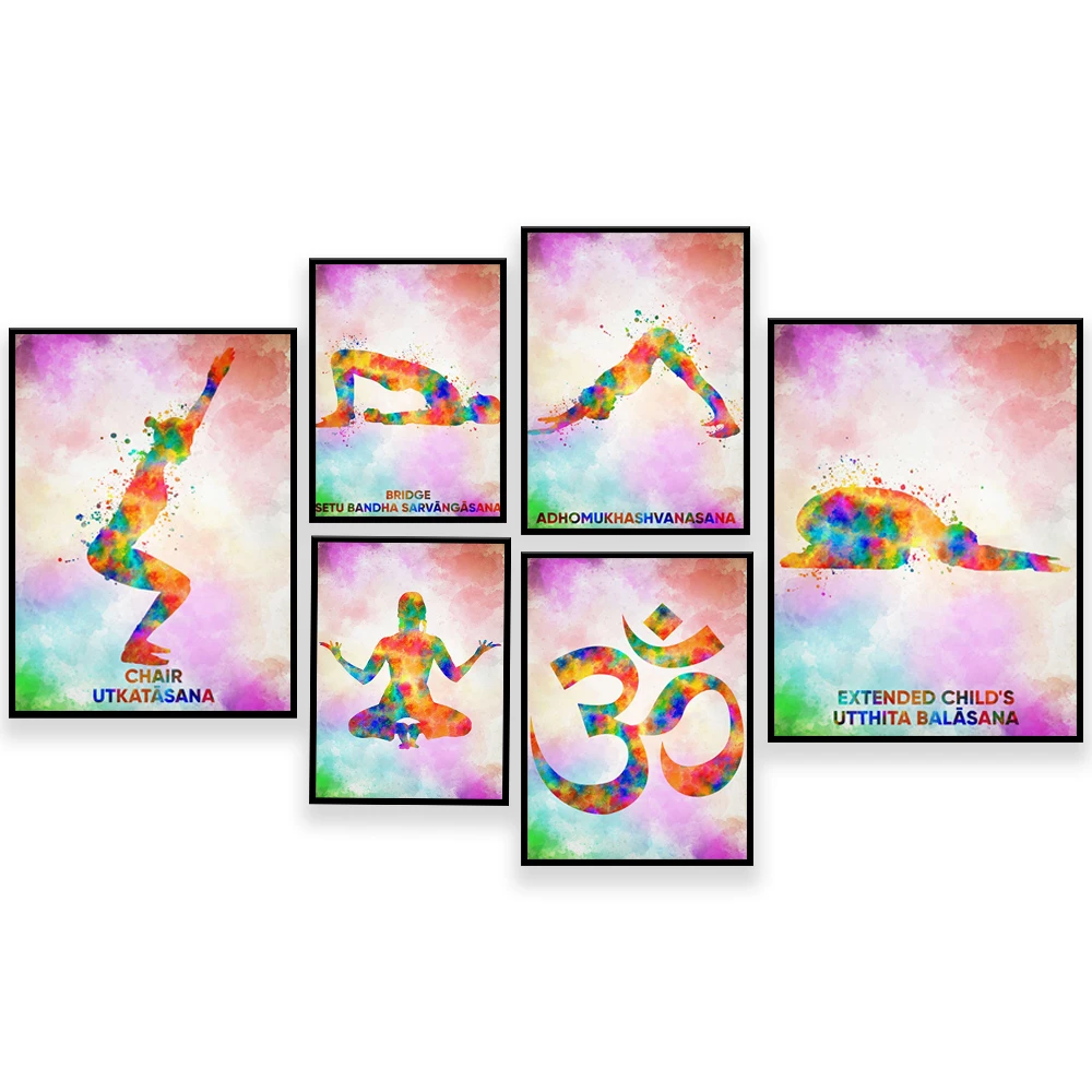 Home Gym York - Yoga Ashtanga Poster Pose rumah latihan