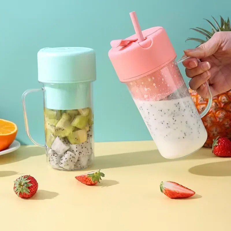 Home Gym Outdoor - Cangkir Juicer Elektrik 300ml yang Dapat