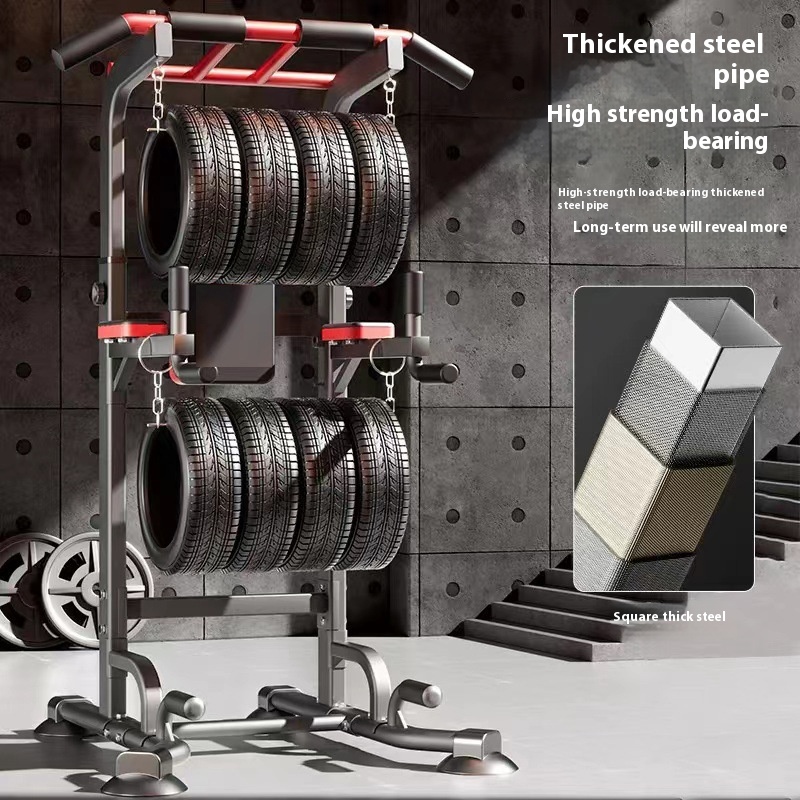 Home Gym Half Rack - Pull-Up Bar Rumah Dalam Ruangan Tanpa