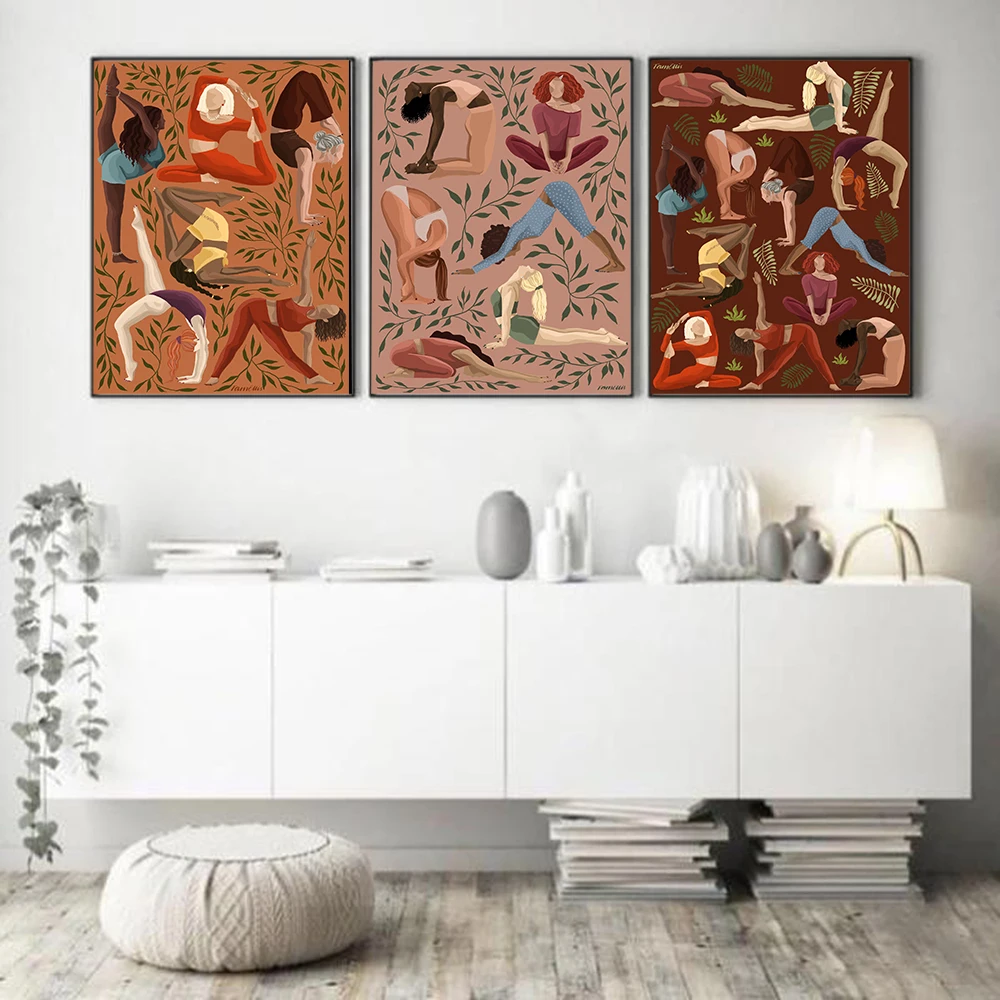 Vintage Yoga Bergerak Poster K - Home Gym York ulasan dan harga