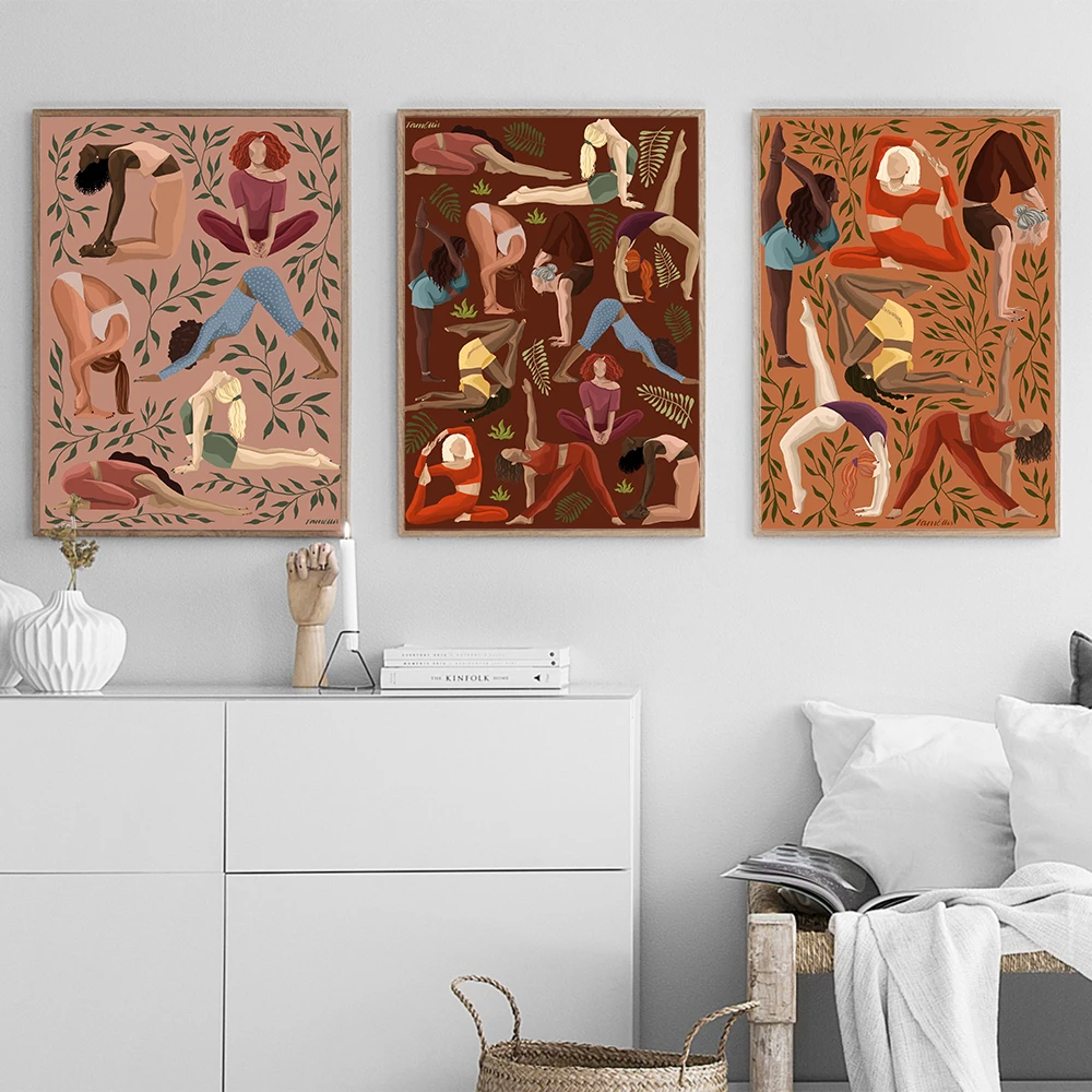 Vintage Yoga Bergerak Poster K - Home Gym York ulasan dan harga