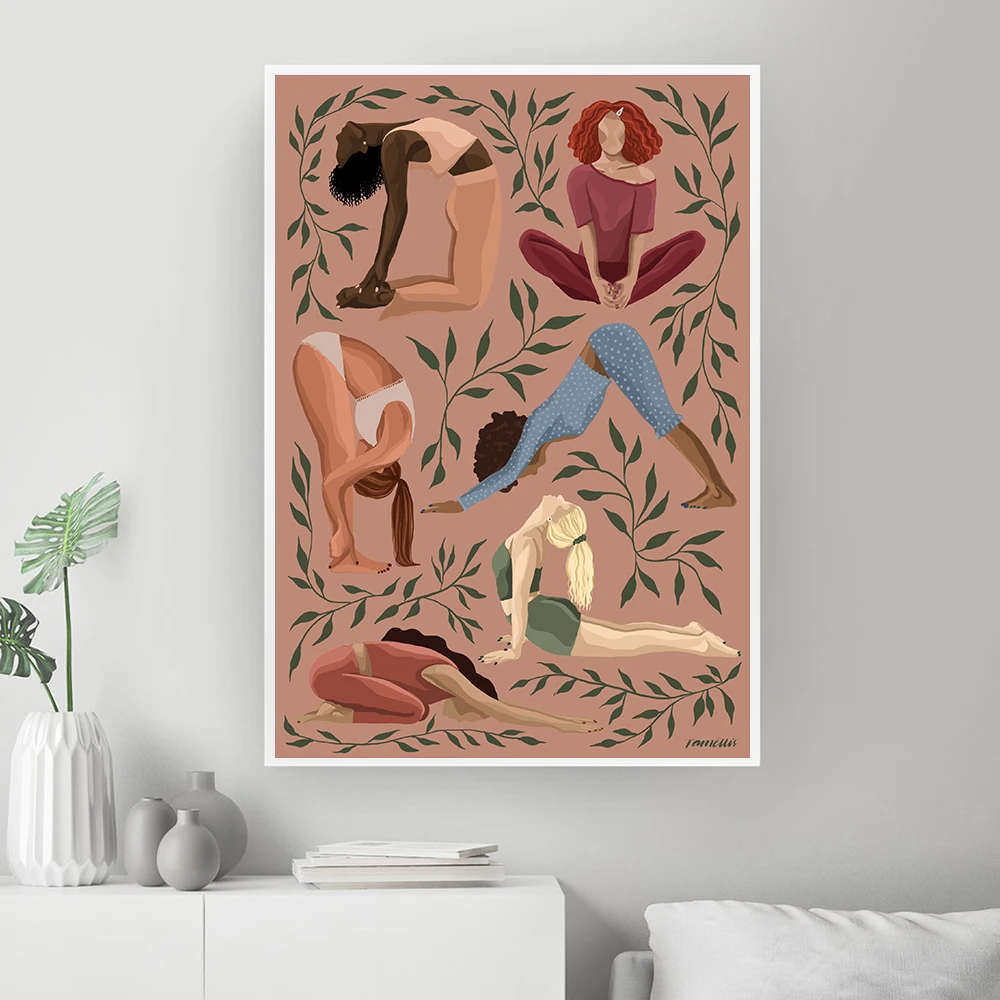 Vintage Yoga Bergerak Poster K - Home Gym York ulasan dan harga