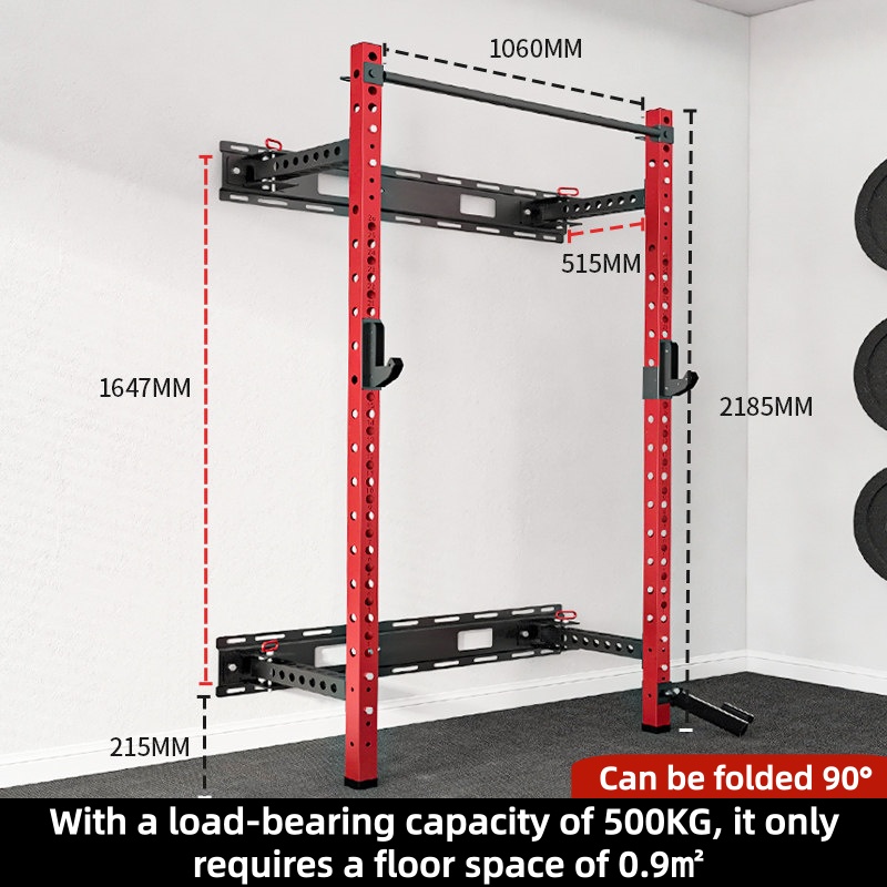 Rak Squat Lipat Dinding yang D - Home Gym Half Rack ulasan dan harga