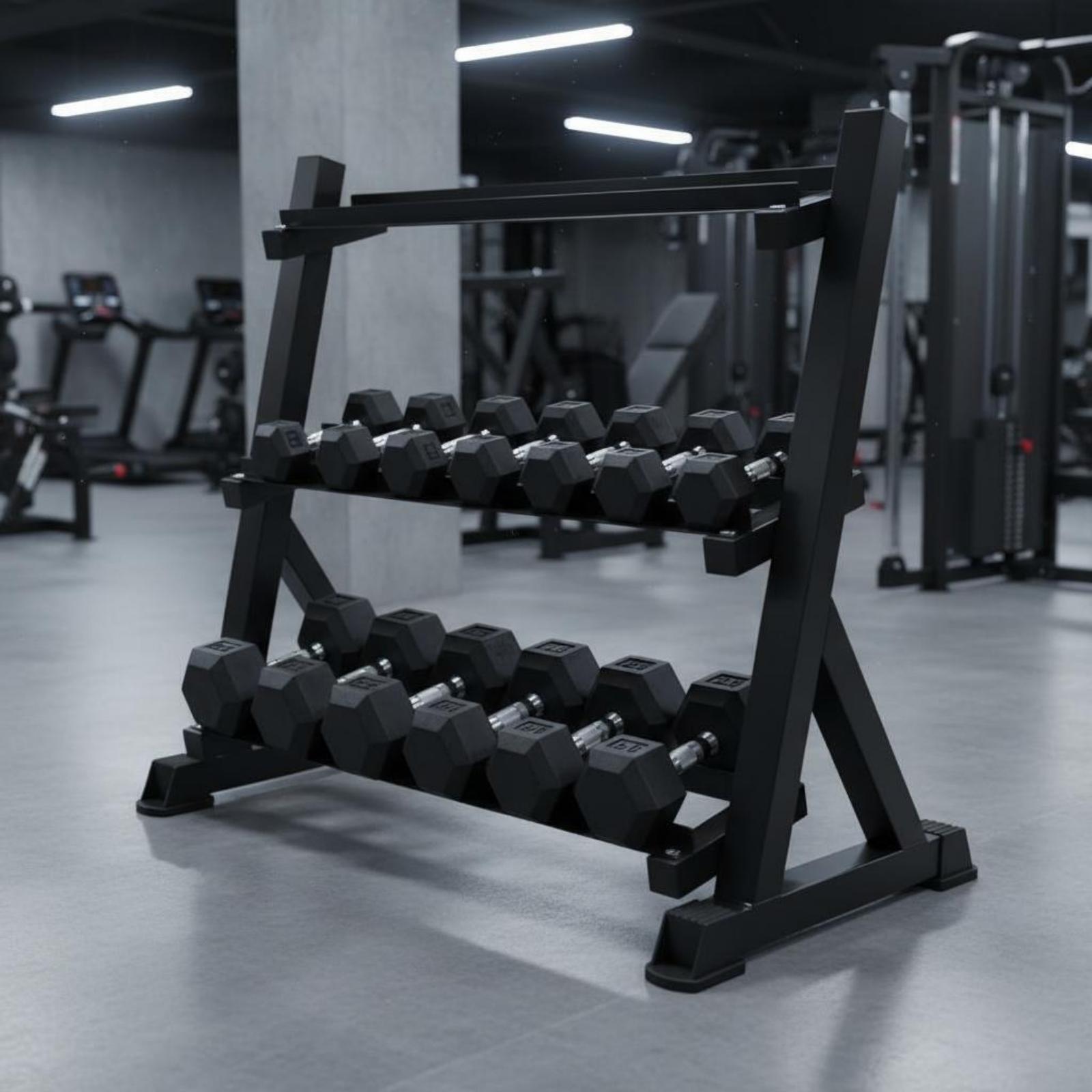 Rak Dumbbell 3 Tingkat Hemat R - Home Gym Training ulasan dan harga