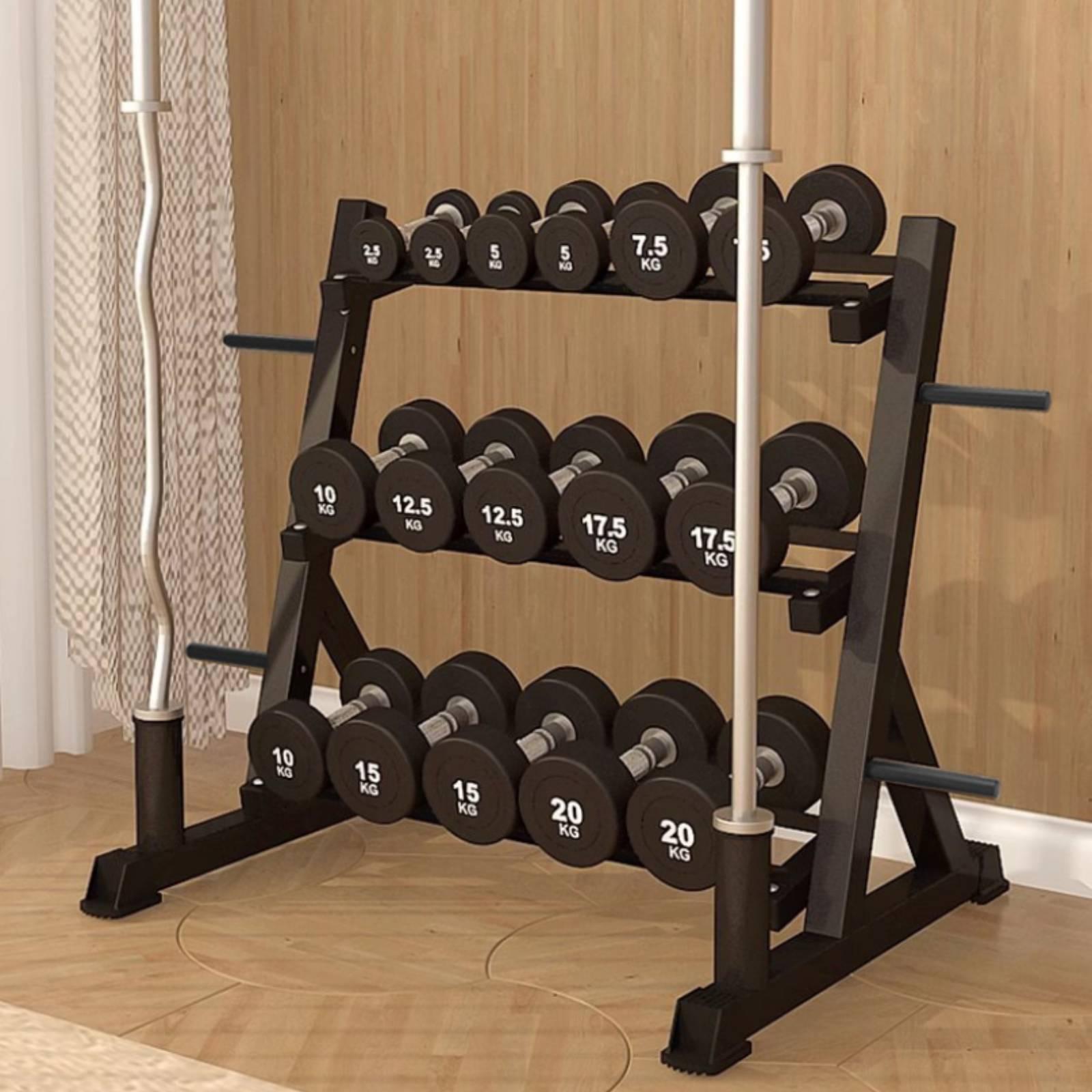 Rak Dumbbell 3 Tingkat Hemat R - Home Gym Training ulasan dan harga