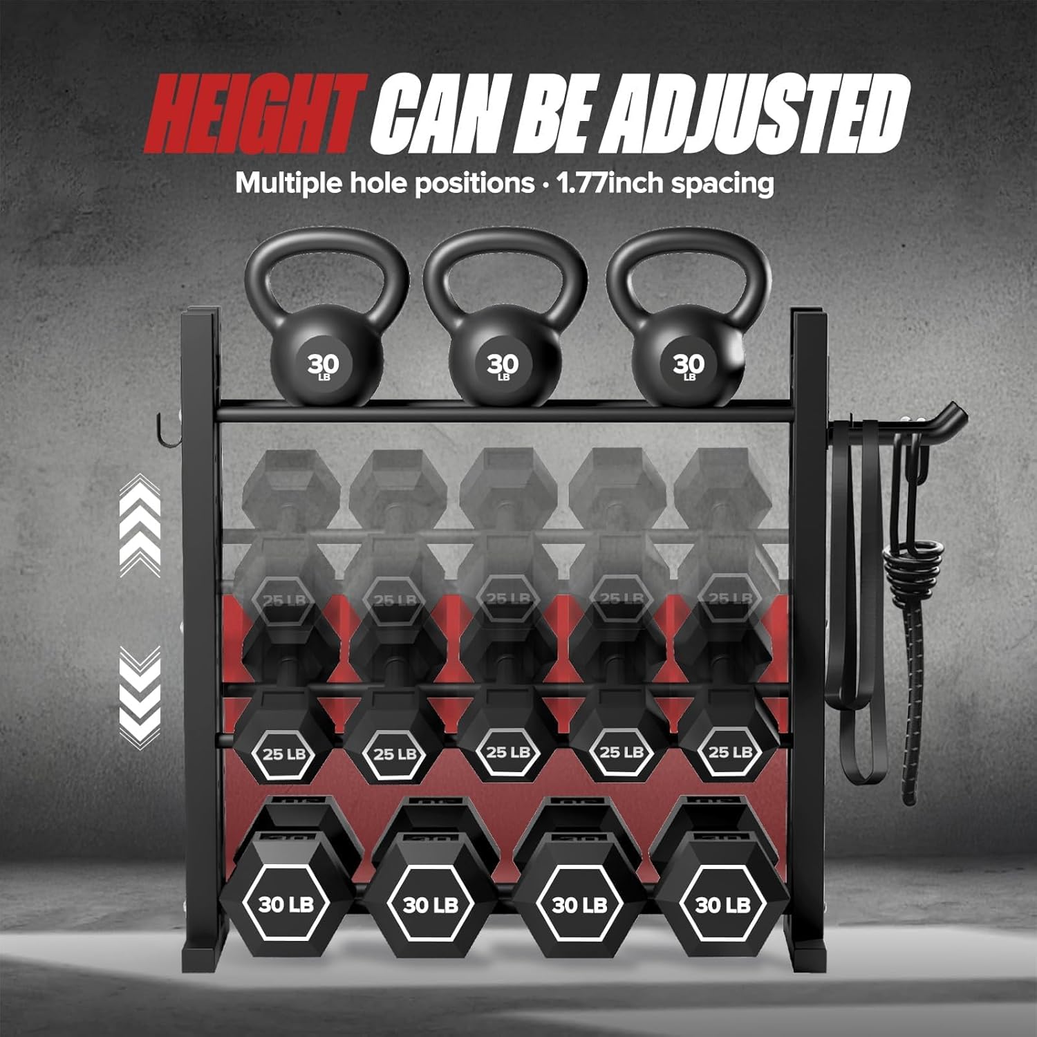 Rak Dumbbell 3 Tingkat untuk P - Home Gym Training ulasan dan harga