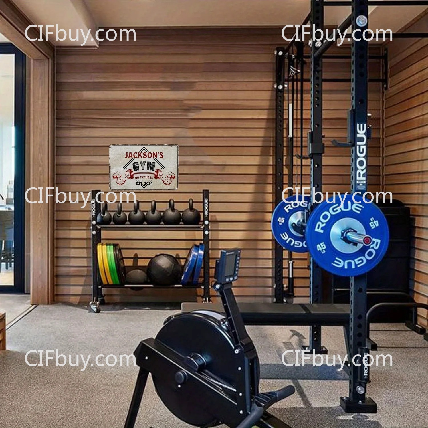 Plakat Logam Vintage Ukuran 30 - Home Gym Decor ulasan dan harga