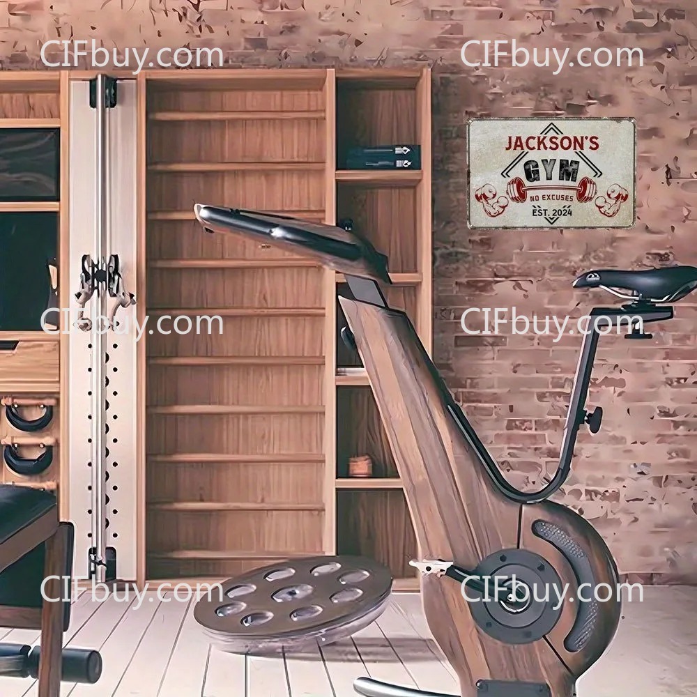 Plakat Logam Vintage Ukuran 30 - Home Gym Decor ulasan dan harga
