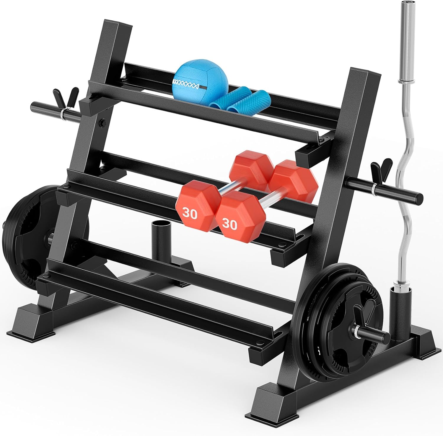 Rak Dumbbell 3 Tingkat, Dapat  - Home Gym Training ulasan dan harga