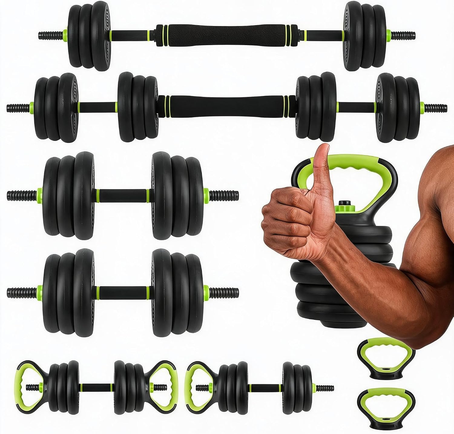 Set Dumbbell 4 in 1 yang Dapat - Home Gym Furniture ulasan dan harga