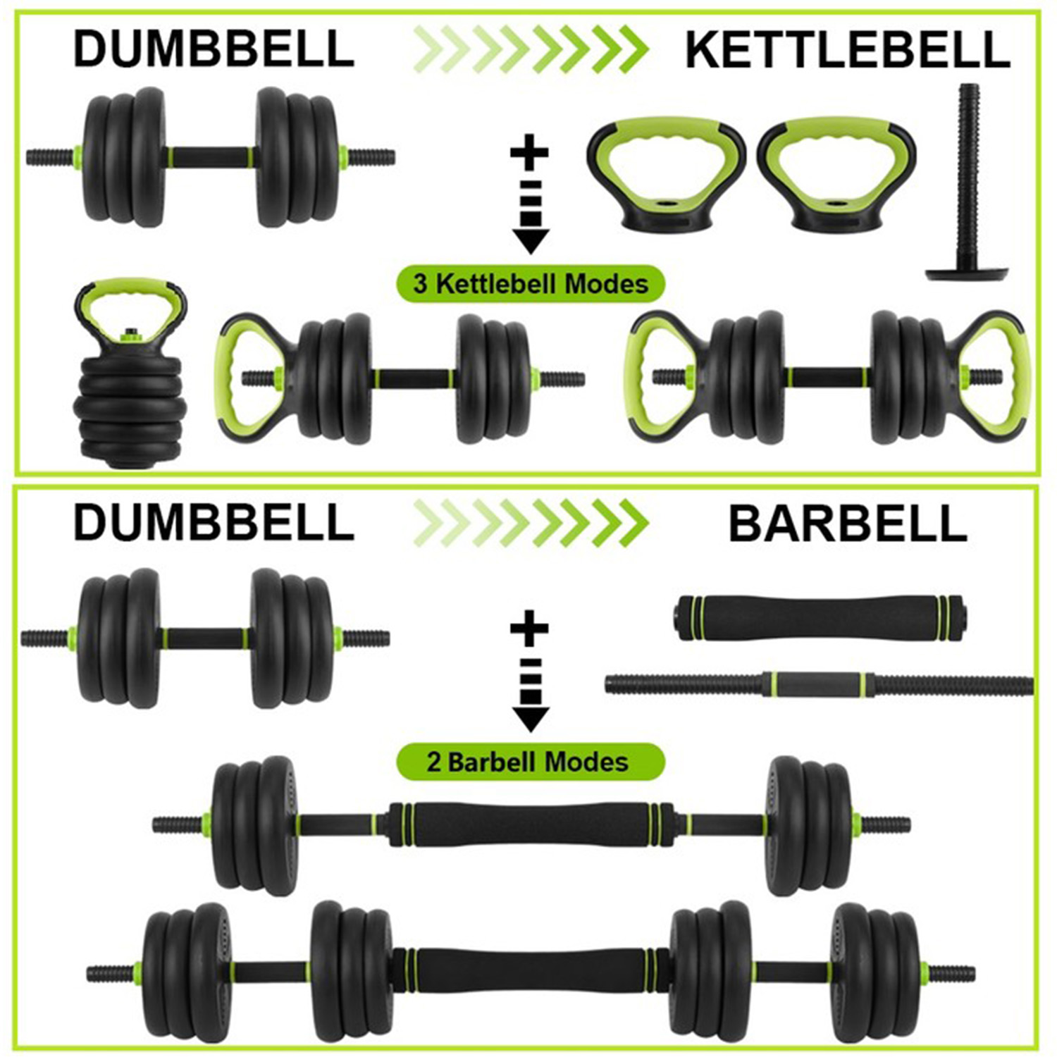 Set Dumbbell 4 in 1 yang Dapat - Home Gym Furniture ulasan dan harga