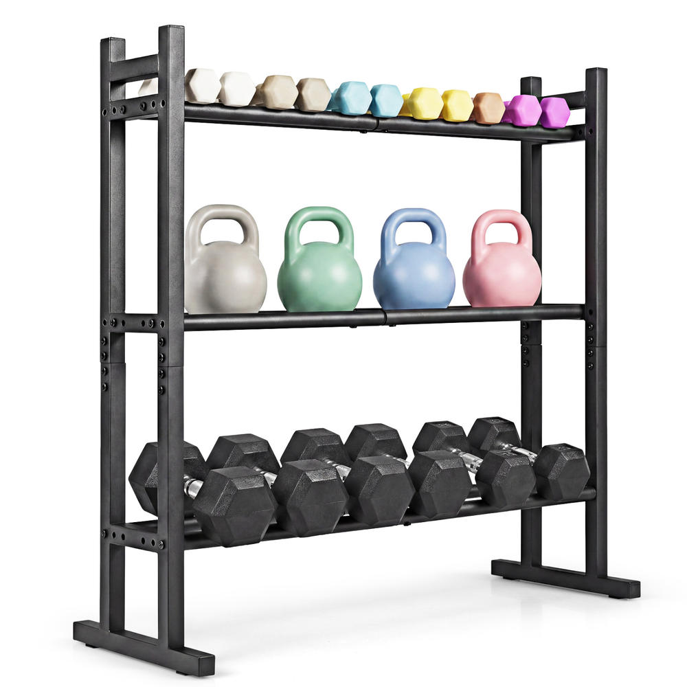 Rak Dumbbell 3 Tingkat Heavy D - Home Gym Training ulasan dan harga