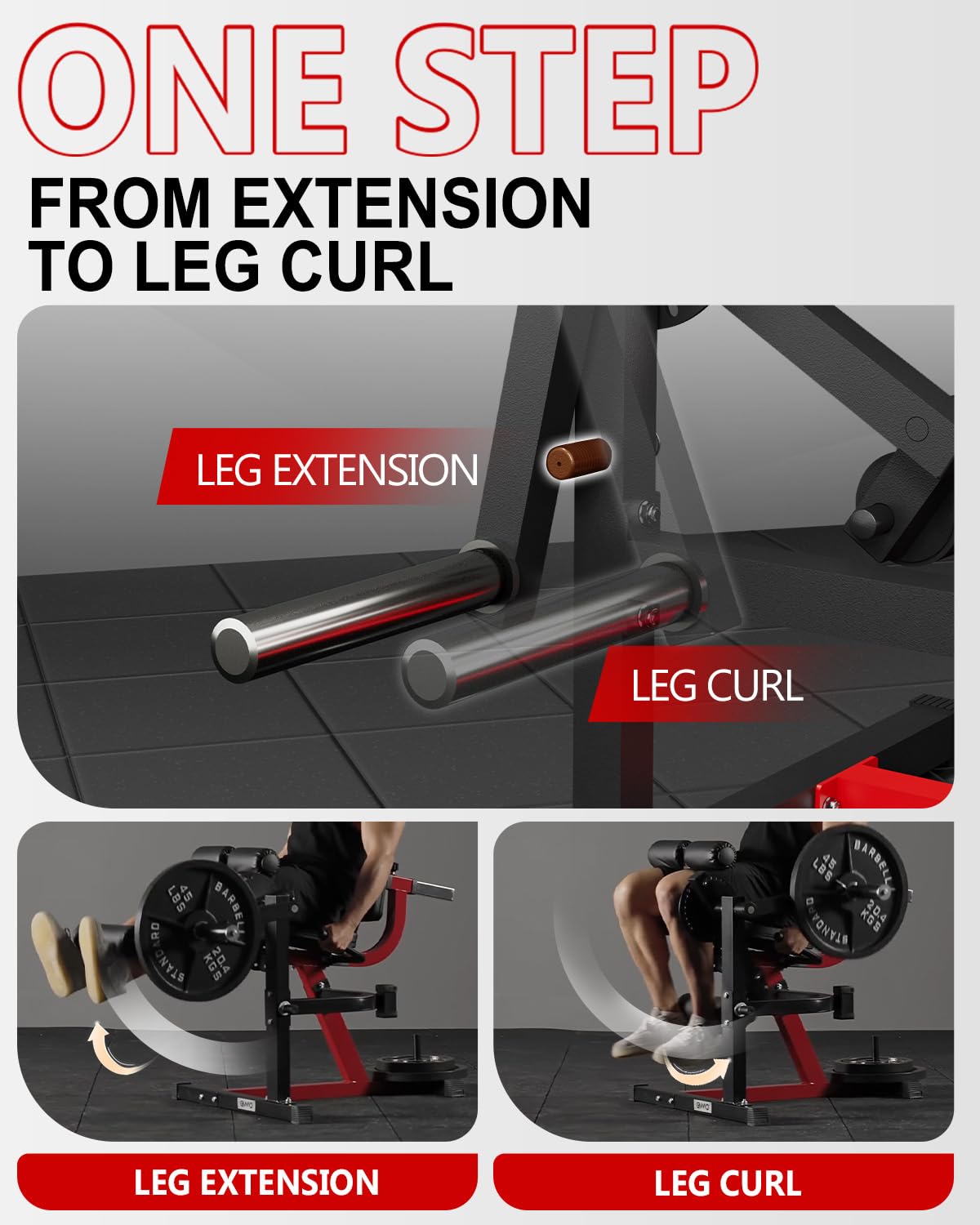Mesin Latihan Otot Paha & Bawa - Home Gym Leg Extension Machine ulasan dan harga