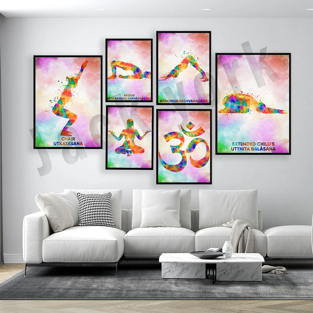 Yoga Ashtanga Poster Pose ruma - Home Gym York ulasan dan harga
