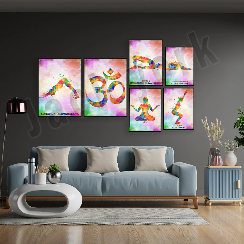 Yoga Ashtanga Poster Pose ruma - Home Gym York ulasan dan harga