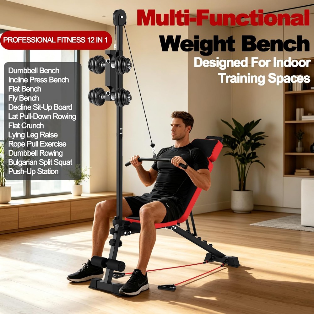 Bangku Angkat Beban Multi-Fung - Pulley Home Gym ulasan dan harga