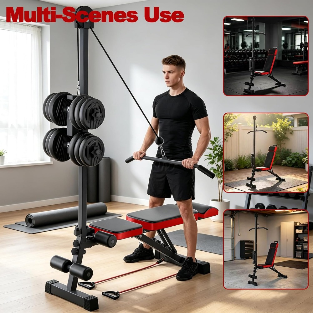 Bangku Angkat Beban Multi-Fung - Pulley Home Gym ulasan dan harga