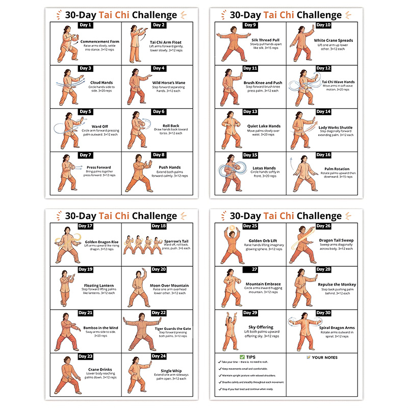 4 lembar Panduan Latihan Tanta - Home Gym Reviews ulasan dan harga