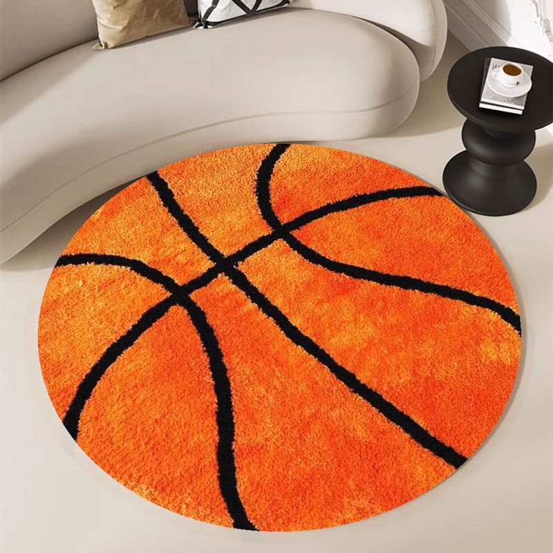 Karpet Bulat Pola Bola Basket  - Home Gym Furniture ulasan dan harga