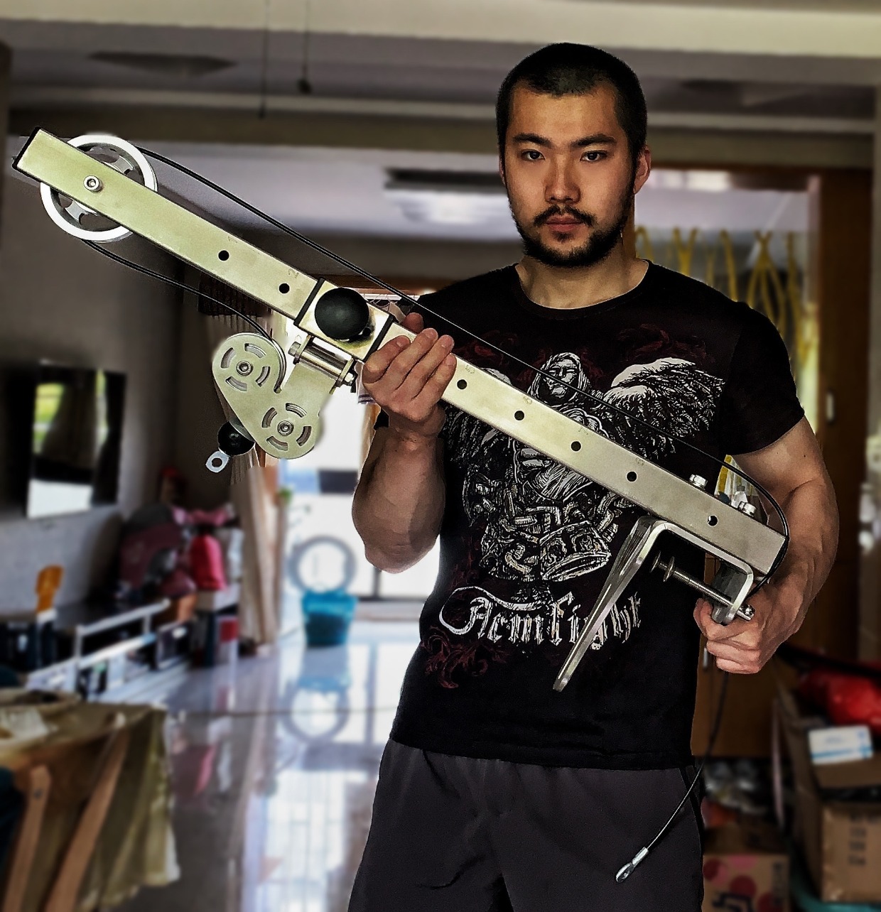 Alat Latih Otot Lengan Bawah P - Pulley Home Gym ulasan dan harga