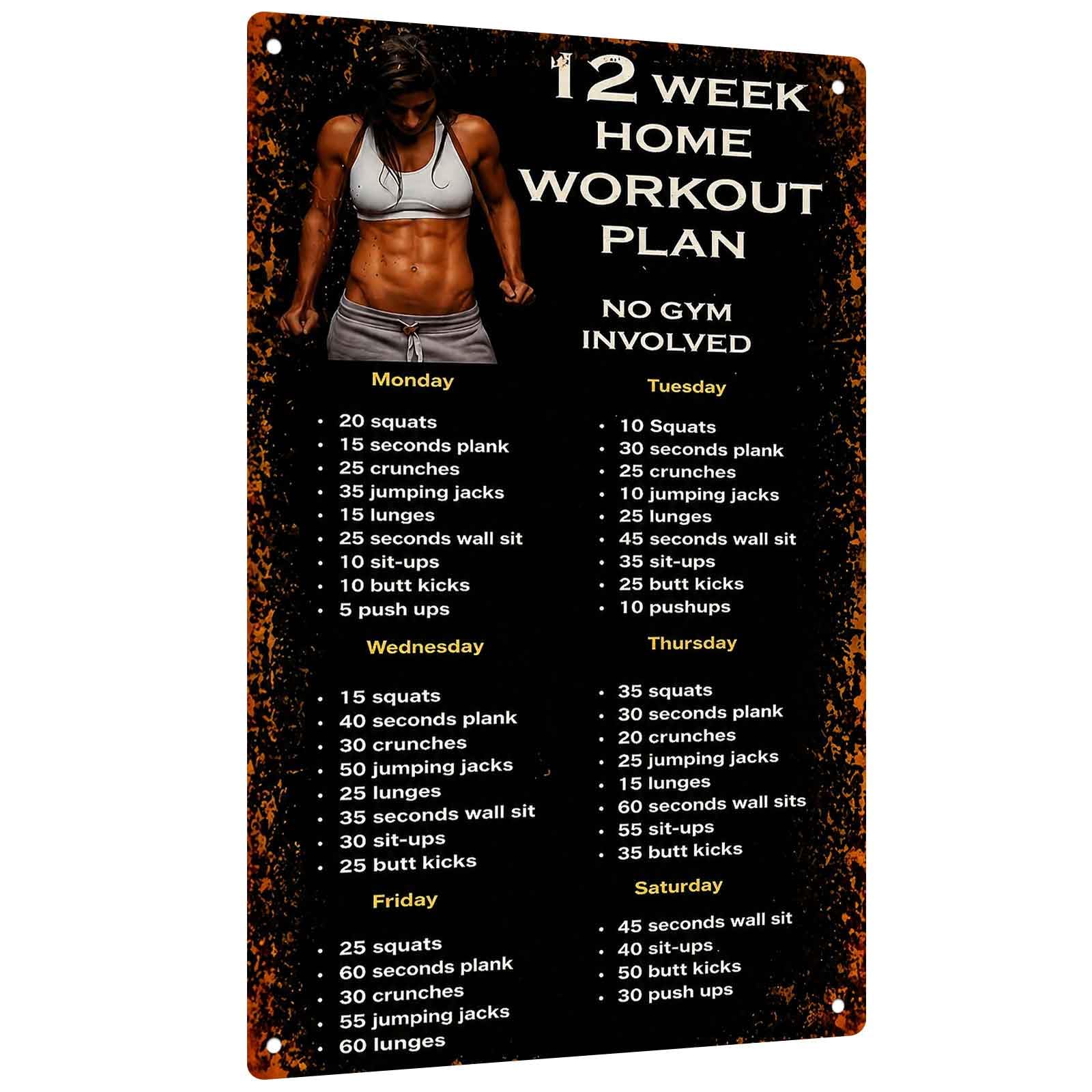 Papan Aluminium untuk Rencana  - Workout Plan Home Gym ulasan dan harga